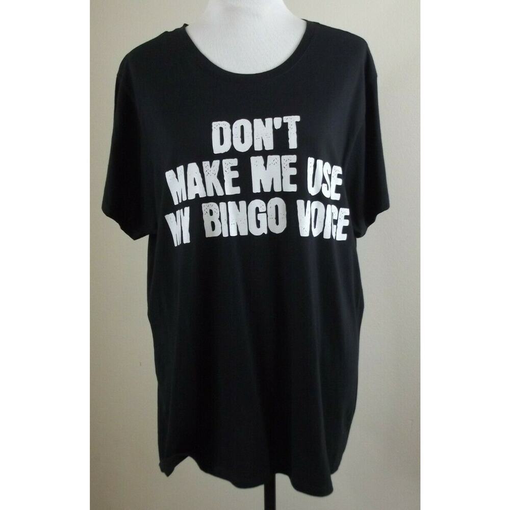 Don't Make Me Use My Bingo Voice T-Shirt - Size 3XL -Great Mom Grandma Gift NEW